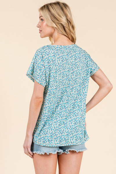 Blue Baby Floral Top