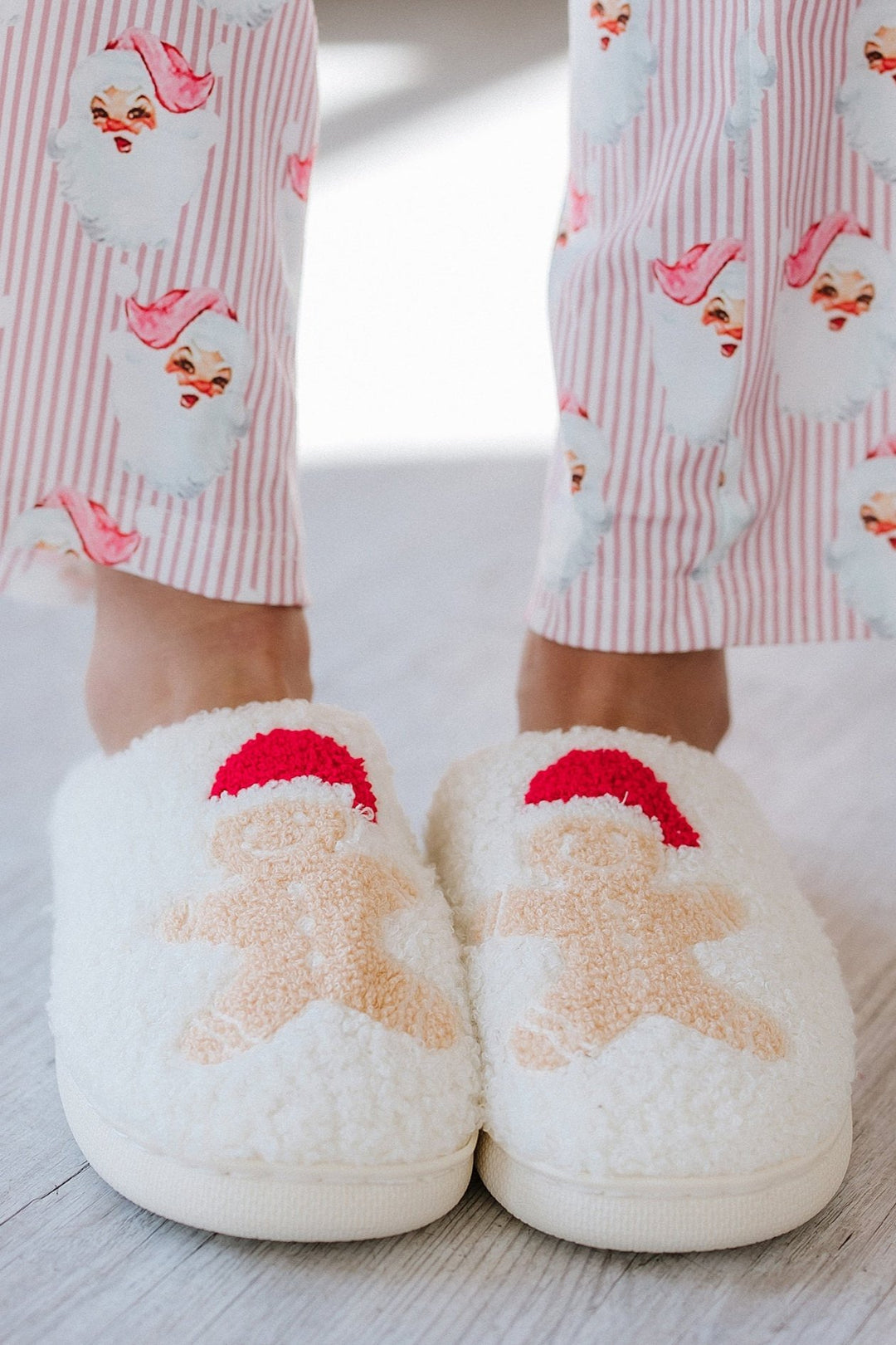 Gingerbread Plush Slippers