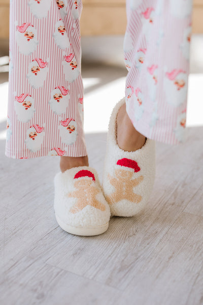 Gingerbread Plush Slippers