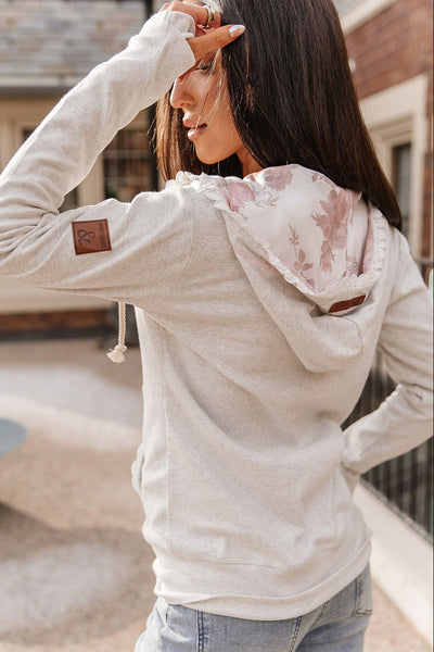 Ampersand Avenue FullZip Sweatshirt - Blossom Bliss