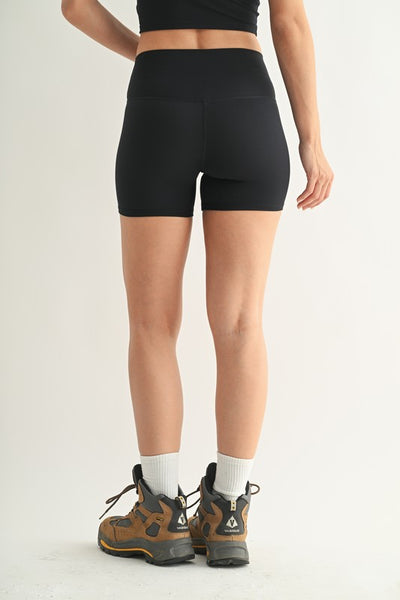 Cloud Sculpt 4" Biker Shorts in Black