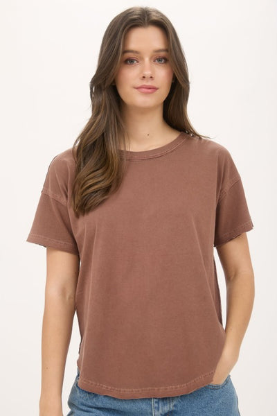 Terracotta Exposed Seam Tee