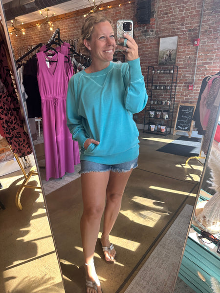 Turquoise Everyday Pullover