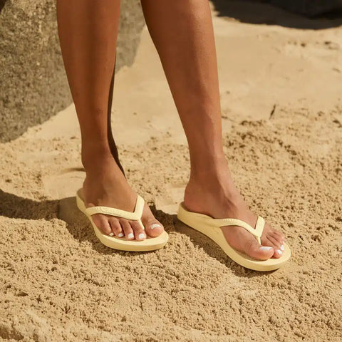 Archies Flip Flops in Butter