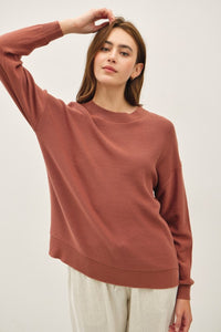 Brick Brown Cozy Sweater