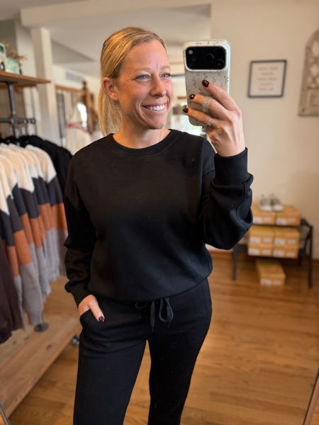 Black Scuba Crewneck