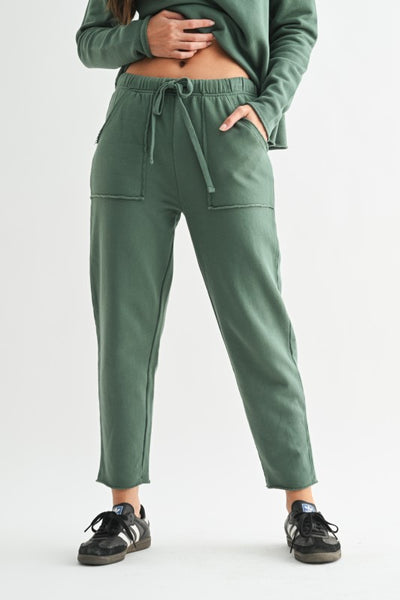 Silky Pine Essential Tapered Lounge Pants