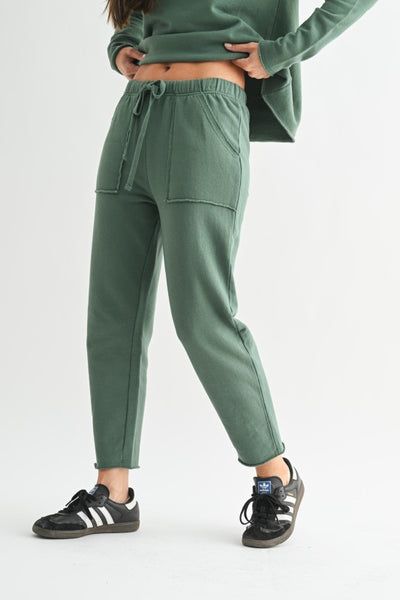 Silky Pine Essential Tapered Lounge Pants