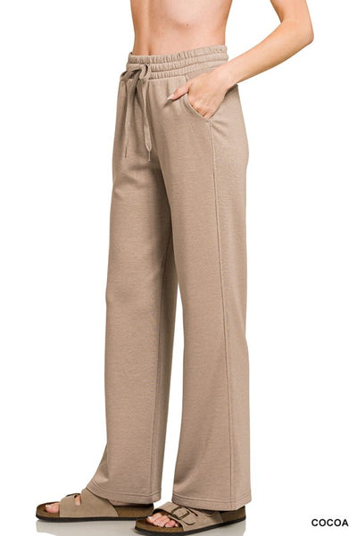 Cocoa Wide Leg Scuba Lounge Pants