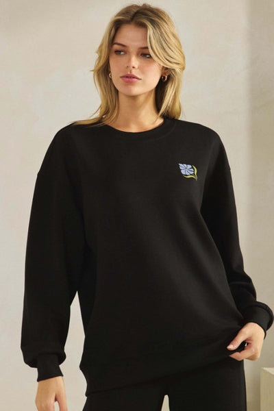 "Do Not Worry" Graphic Scuba Pullover