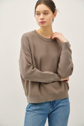 Olive Boxy Fit Sweater