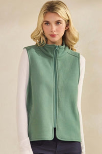 Sage Fleece Vest
