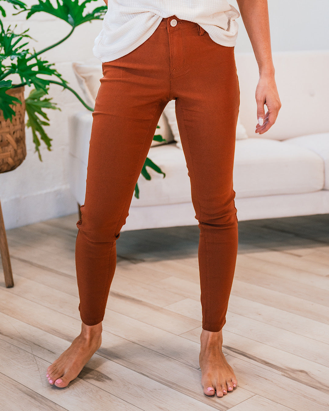 Copper Hyperstretch Mid-Rise Pants