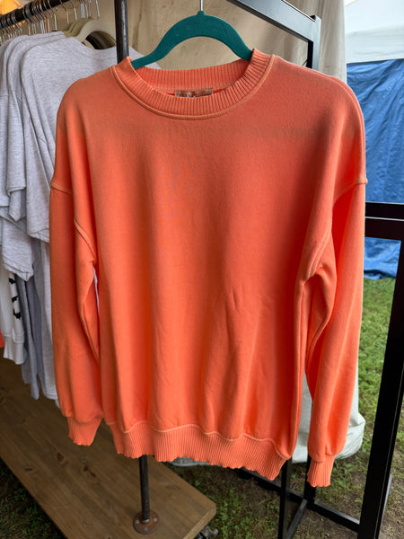 Coral Fleece Oversized Pullover