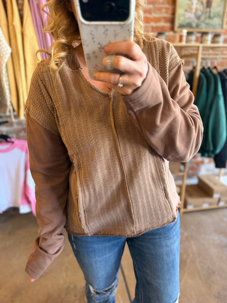 Chocolate Hooded Pullover