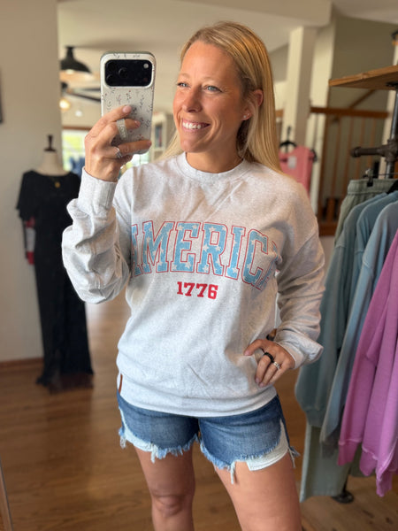 Ampersand Avenue University Pullover - Cue The Sparklers