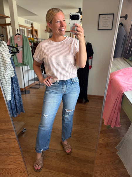 Lovervet High-Rise Cropped Straight Jeans