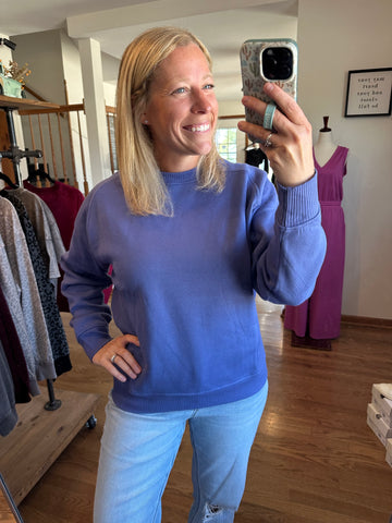 Marlin Fleece Ribbed Side Sweatshirt