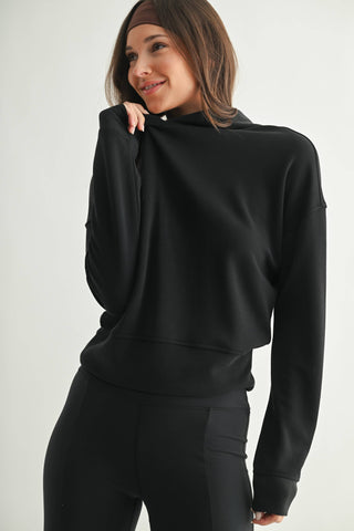 Black Cloudsoft Laguna Pullover Hoodie