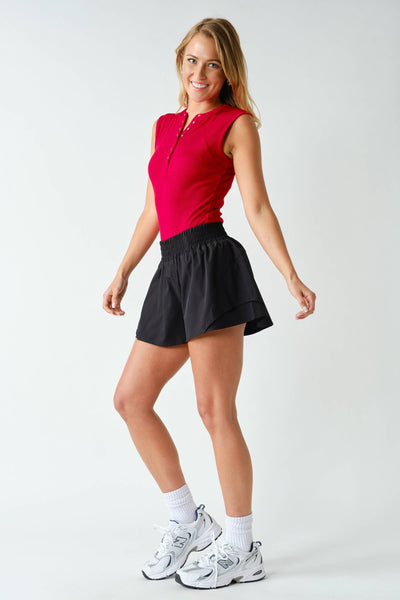 Black Breeze Flutter Short