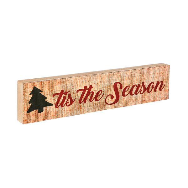 Tis The Season Block Sign