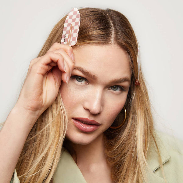 Kitsch Recycled Plastic XL Creaseless Clips 2pc Set - Terracotta