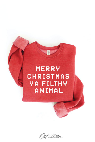 Cranberry Filthy Animal Graphic Sweatshirt
