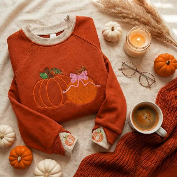 Pretty Little Pumpkins™ LayerPop™ Duo Cuff Sweatshirt