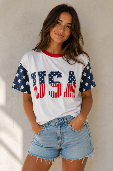 Flag USA Graphic Tee