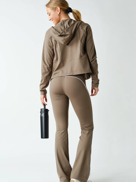 Truffle Venice Zip-Up Hooded Jacket