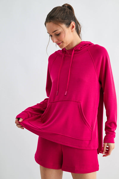Plum Pink Laguna Dune Hoodie