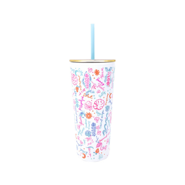 Summer Serenade Tumbler with Straw