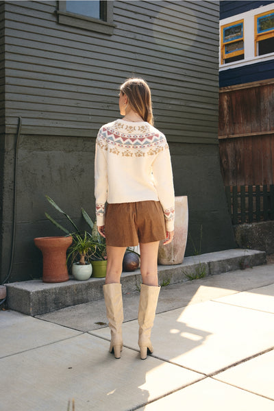 Cream Nordic Cardigan