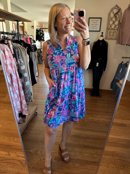 Abilene Floral Sleeveless Dress