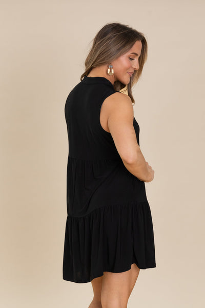 Sarasota Black Sleeveless Dress