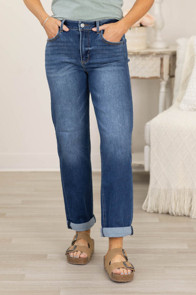 J21 Eleven Mid-Rise Boyfriend Jeans