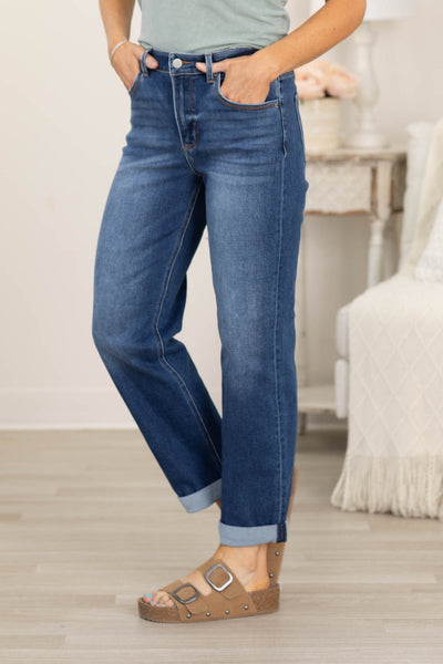 J21 Eleven Mid-Rise Boyfriend Jeans