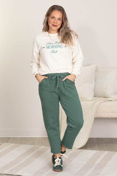 Silky Pine Essential Tapered Lounge Pants
