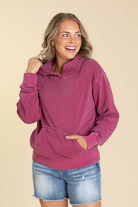 Wine Essential Soft Fleece Hoodie