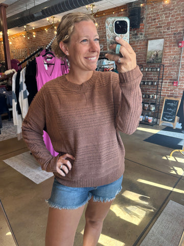 Oversized Chestnut Top