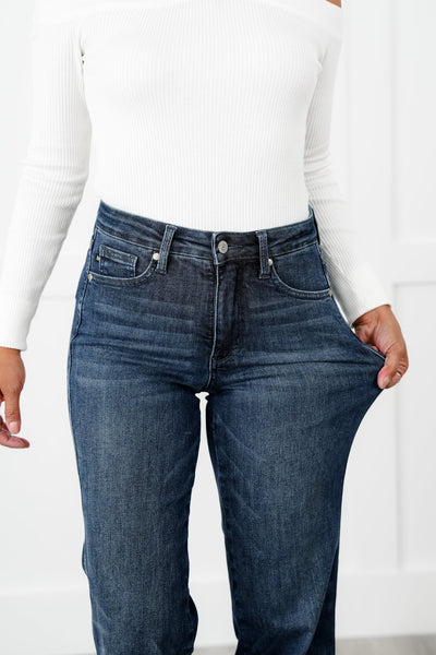 Judy Blue Tummy Control Straight Leg - PETITE