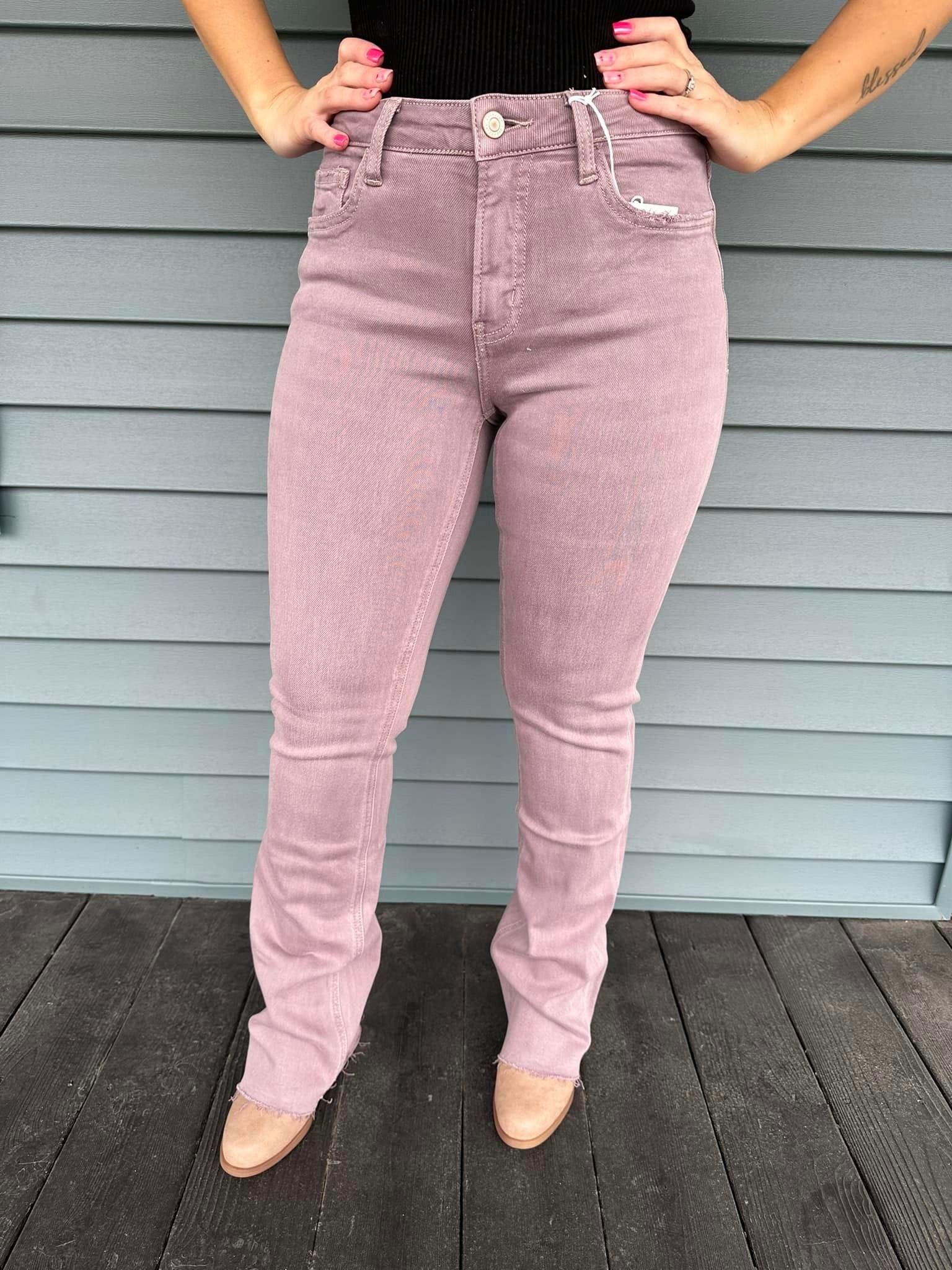 Lovervet Bootcut Jeans in Burnt Rose