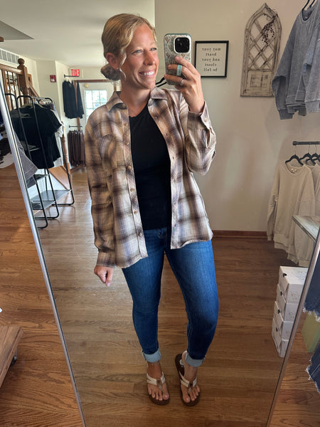 Oversized Savannah Plaid Flannel