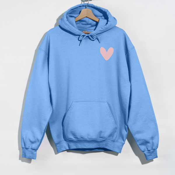 Carolina Blue What’s the Best That Could Happen Heart Hoodie