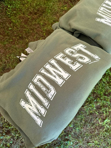 Olive Midwest Hoodie