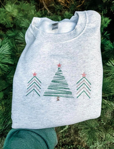 Christmas Tree Trio Sweatshirt