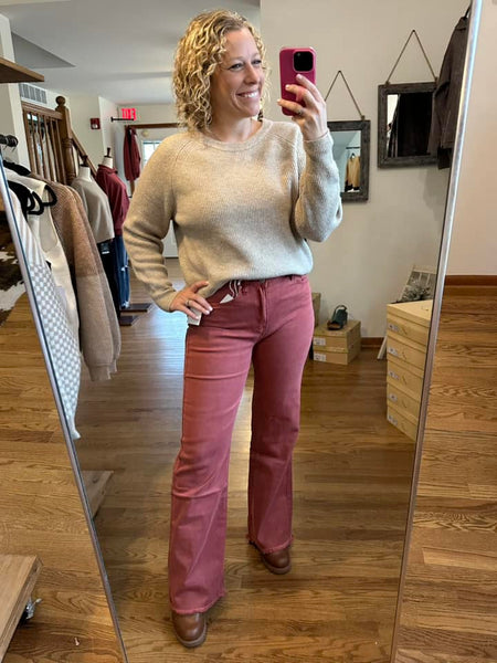 Cabernet Wide Leg Jeans