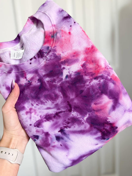 Violet Sky Ice Dye Sweatshirt ** PREORDER **