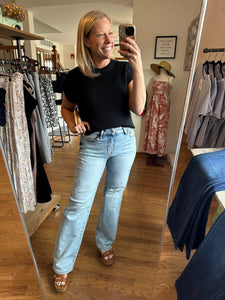 Judy Blue 90's Acid Wash Straight Leg Jeans