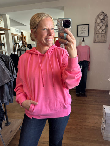 Taffy Pink Hooded Sweatshirt